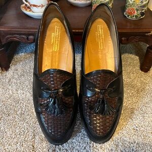 Johnston & Murphy Black and Brown Loafers